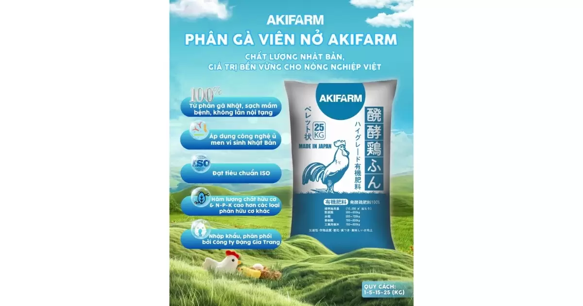 Phân gà AKIFARM chống nấm Phytophthora