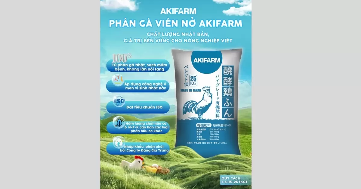 Phân gà viên nở AKIFARM