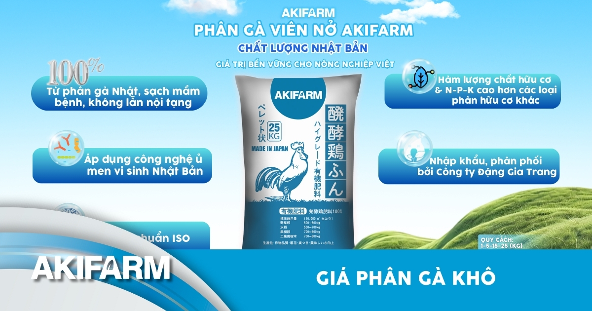Giá phân gà khô