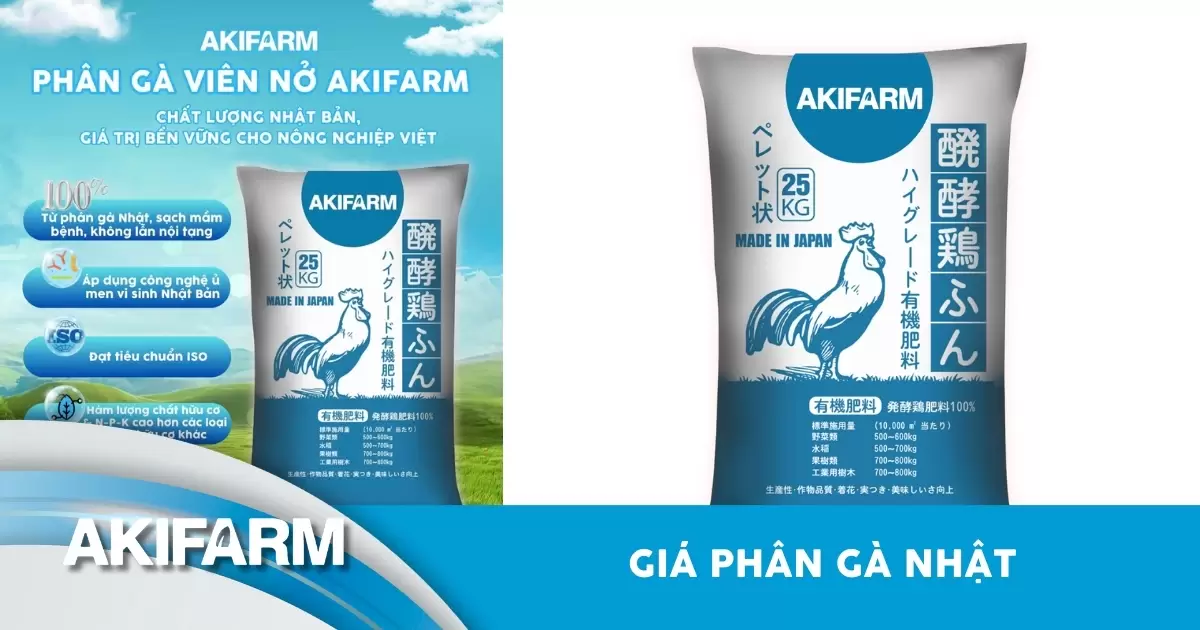 Giá phân gà Nhật