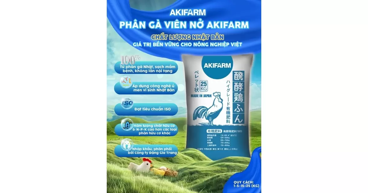 Chọn mua phân gà từ nguồn uy tín như phân gà AKIFARM