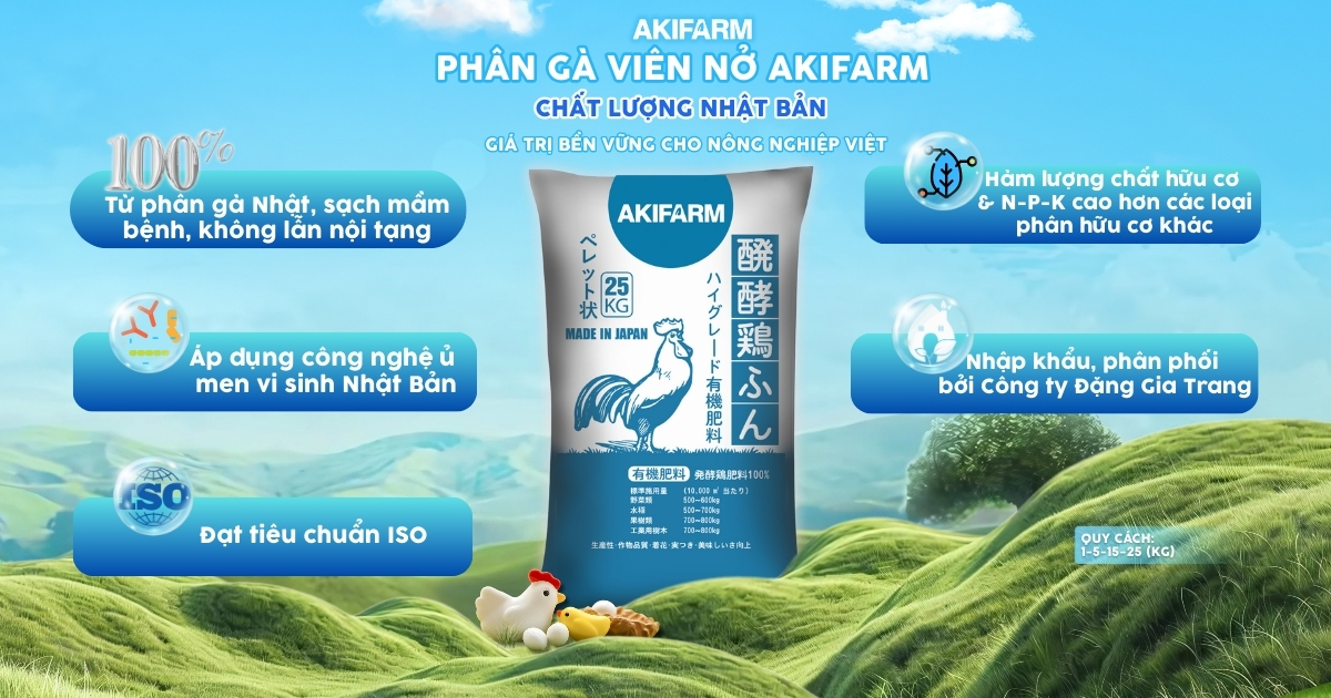 Phân gà AKIFARM với nhiều ưu điểm